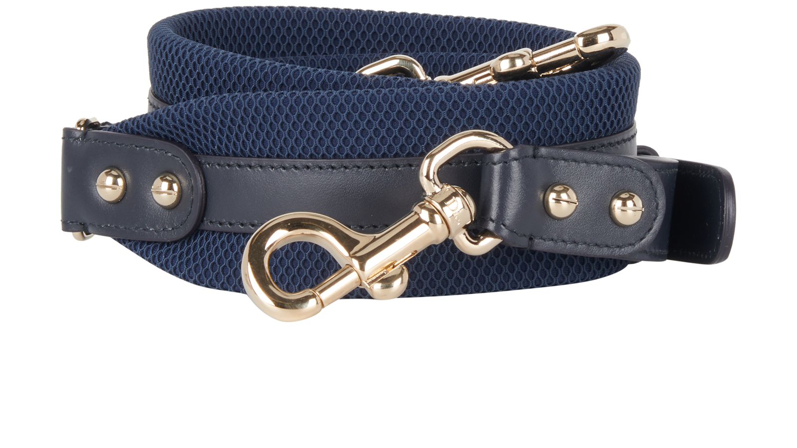 Small Bowling Bag, &pound;1,500, Handbags, Black/Blue/White, Brass/Leather, Other view